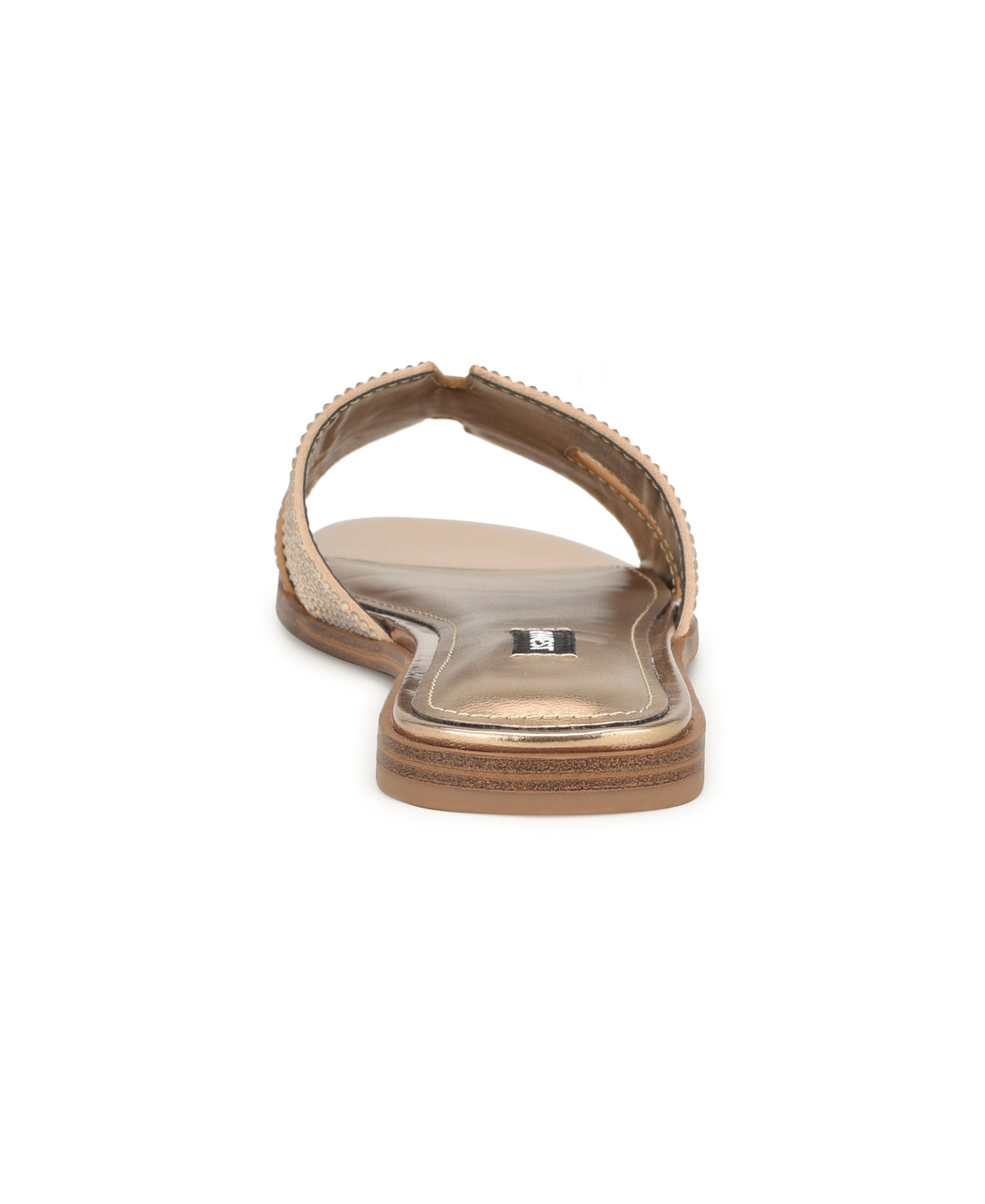 Nine West Women's Giselleh Embellished Flat Sandals In Neutral