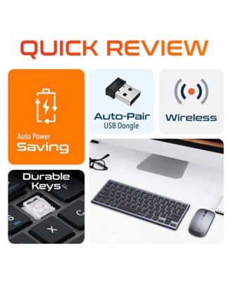 N35 Wireless Slim Keyboard & Mouse Combo (DKMKITMIN35-WB)