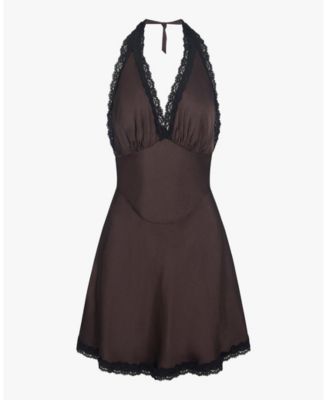 Women's Halter Lace Mini Dress