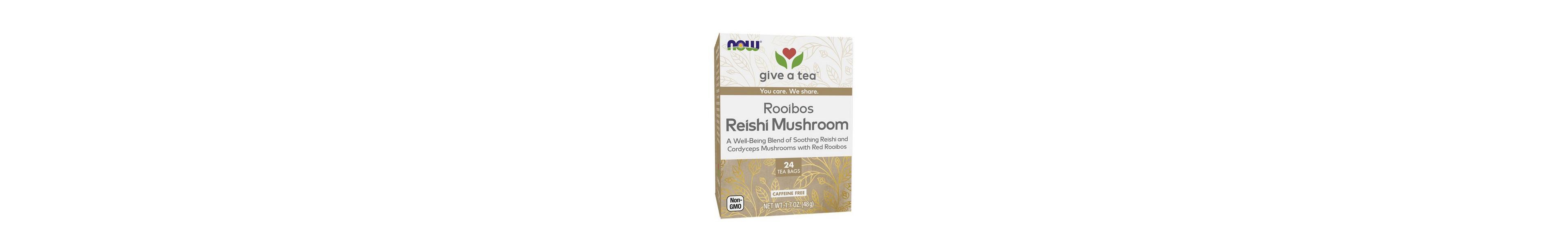 Now Foods Rooibos Reishi Mushroom Teas, 24 Bags