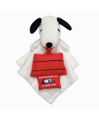 Baby Snoopy Plush Security Blanket/Lovey & Door Pillow Gift Set