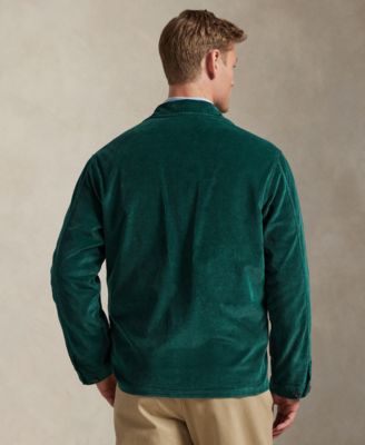 Men's Corduroy Utility Long-Sleeve Overshirt