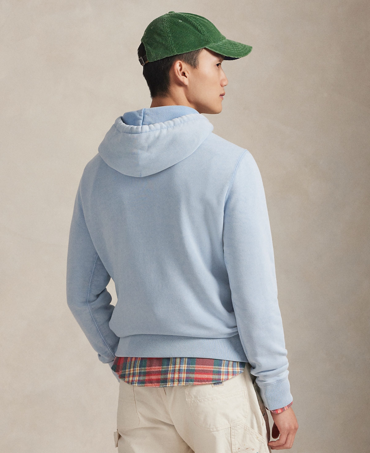 Polo Ralph Lauren Men's Bear Garment-Dyed Fleece Hoodie Sweatshirt