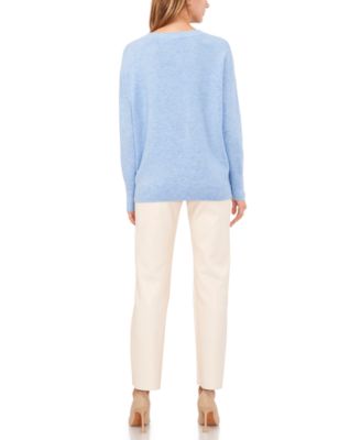 Women's Cozy V-Neck Drop-Shoulder Sweater