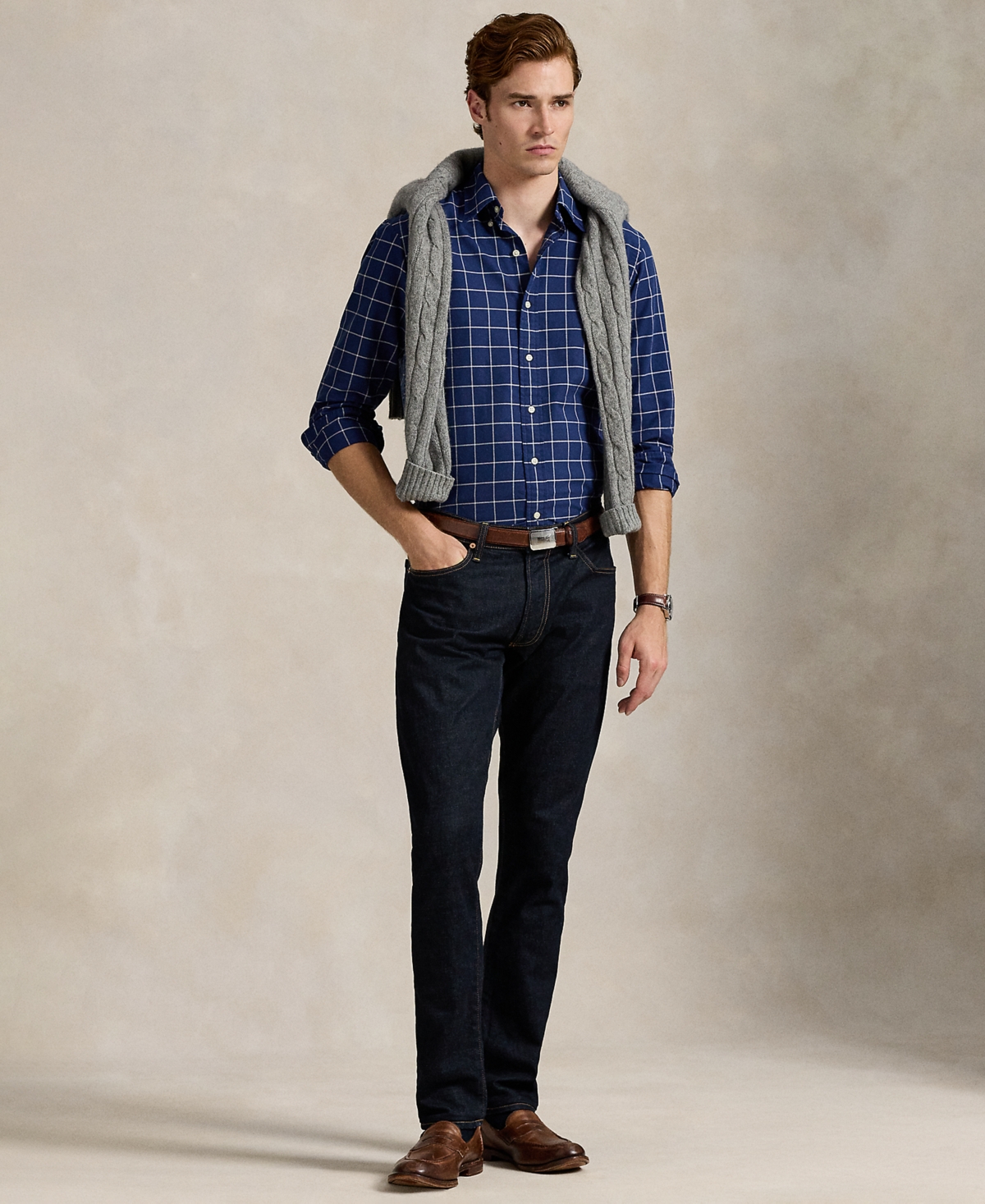 Polo Ralph Lauren Men's Classic Fit Long Sleeve Oxford Shirt In Blue