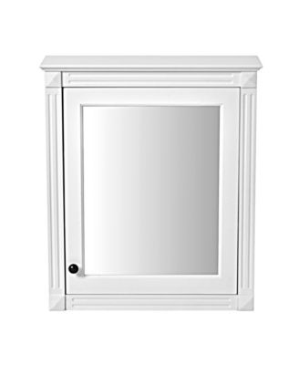 24" x 27" MDF Adjustable Shelf & Soft-Close Hinges Wall-Mounted Mirror Cabinet