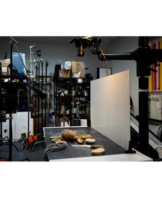 Duo Board - Double Sided Backdrop Board Surface Food & Product Photography - Legs Included Made in USA (30 x 40 inches, Grey Chalk/Dark