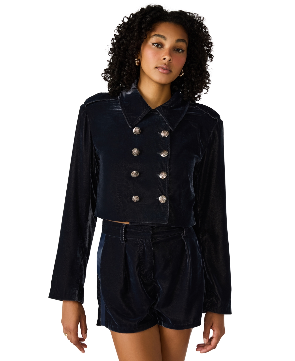 Steve Madden Women's Tonia Long Sleeves Blazer In Blue