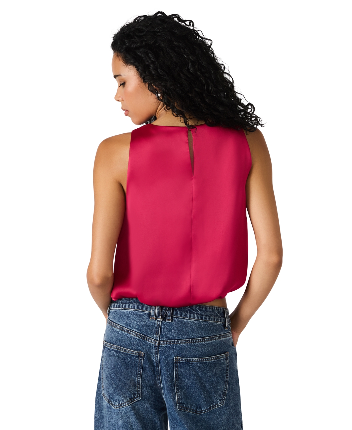 Steve Madden Yazmin Sleeveless Crop Top In Red