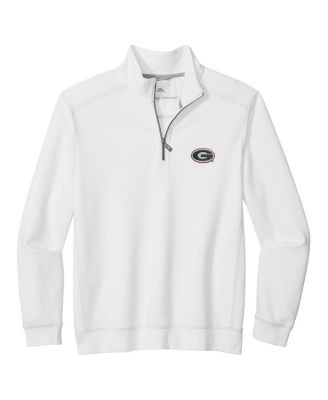 Men's White Georgia Bulldogs Montego Bay Half-Zip Jacket