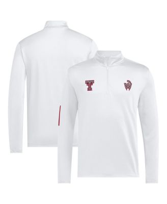 adidas - Men's x Mahomes White Texas Tech Red Raiders Strategy Half-Zip Golf Jacket