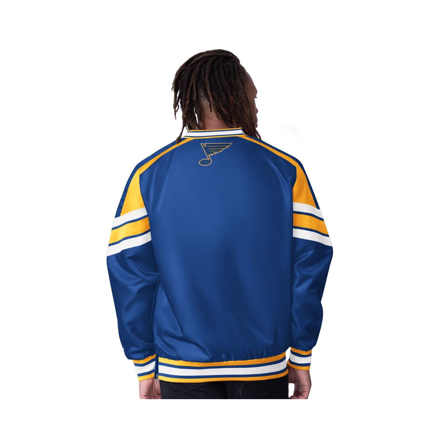 Мужская куртка Starter Blue St. Louis Blues Reliever V-Neck Pullover — фото 2