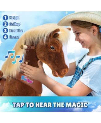 Model Y Brown Horse Rideable Toy for Age 3-4