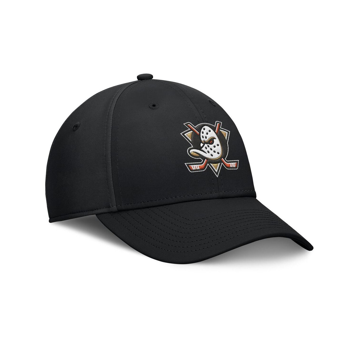 Men's Black Anaheim Ducks Core Primary Logo Flex Hat