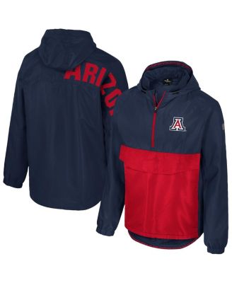 Colosseum - Men's Navy Arizona Wildcats Reloaded Anorak Half-Zip Jacket