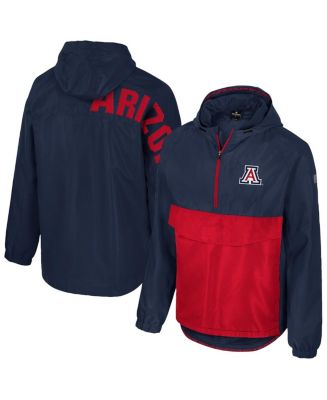 Colosseum Men's Navy Arizona Wildcats Reloaded Anorak Half-Zip Jacket ...