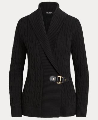 Women's Buckled Cotton Sweater