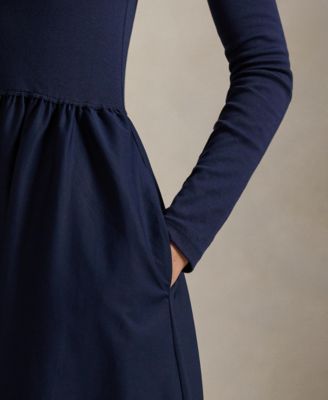 Women's Cotton Long-Sleeve Dress