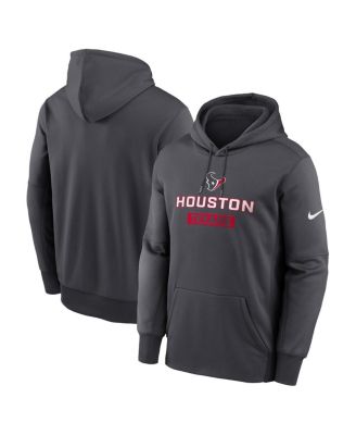 Nike - Men's Anthracite Houston Texans Toss Sweep Performance Pullover Hoodie