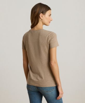 Women's Beaded-Crest Jersey T-Shirt