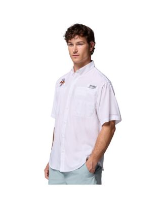 Men's White Tennessee Volunteers Tamiami Omni-Shade Button-Down Shirt