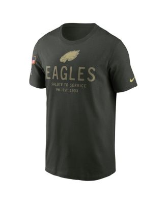Men's Forest Green Philadelphia Eagles Big Tall 2025 Salute to Service Sideline Edge Dri-FIT T-Shirt