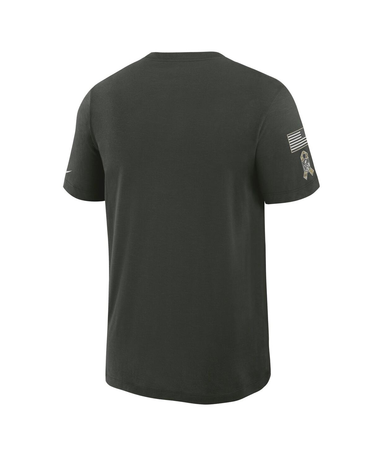 Nike Men's Dark Green Arizona Cardinals 2025 Salute To Service Sideline Slub Dri-fit T-shirt In Green