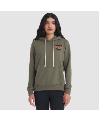 Nike - Women's Olive Cincinnati Bengals 2025 Salute to Service Sideline Standard Issue Dri-FIT Hoodie