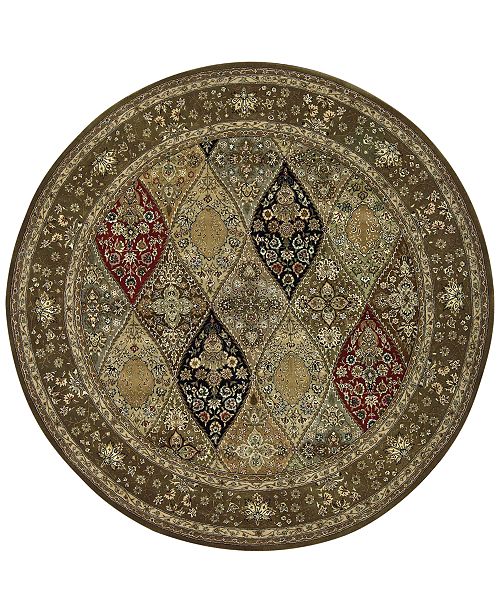 Nourison Wool & Silk 2000 2292 Multicolor 6' Round Rug & Reviews Rugs