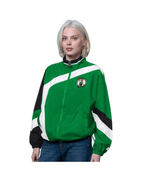 Женские куртки Starter Kelly Green/Black Boston Celtics 1st Quarter Full-Zip Jacket