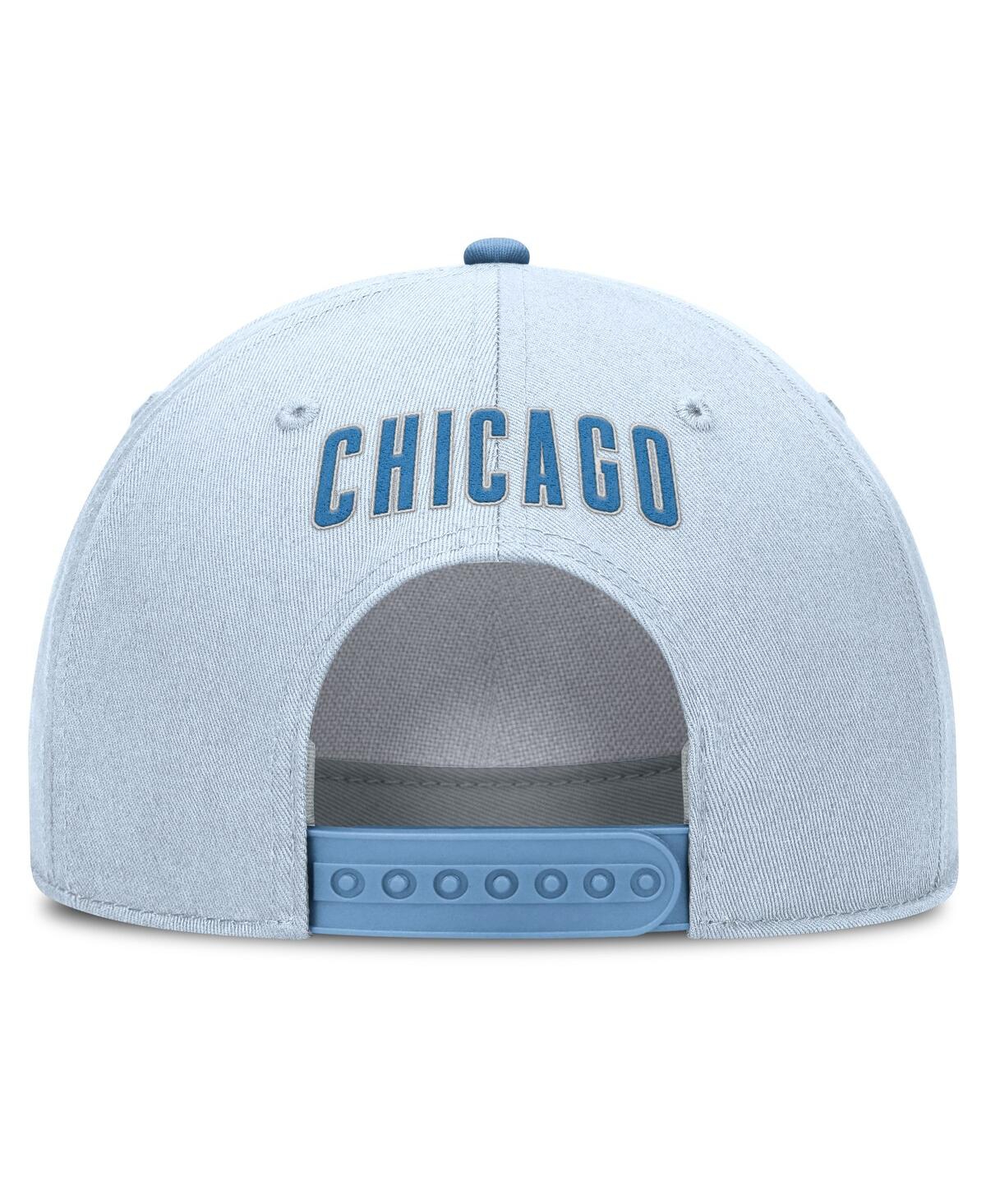 Nike Men's Light Blue Chicago Cubs Rise Dri-fit Adjustable Hat In Blue