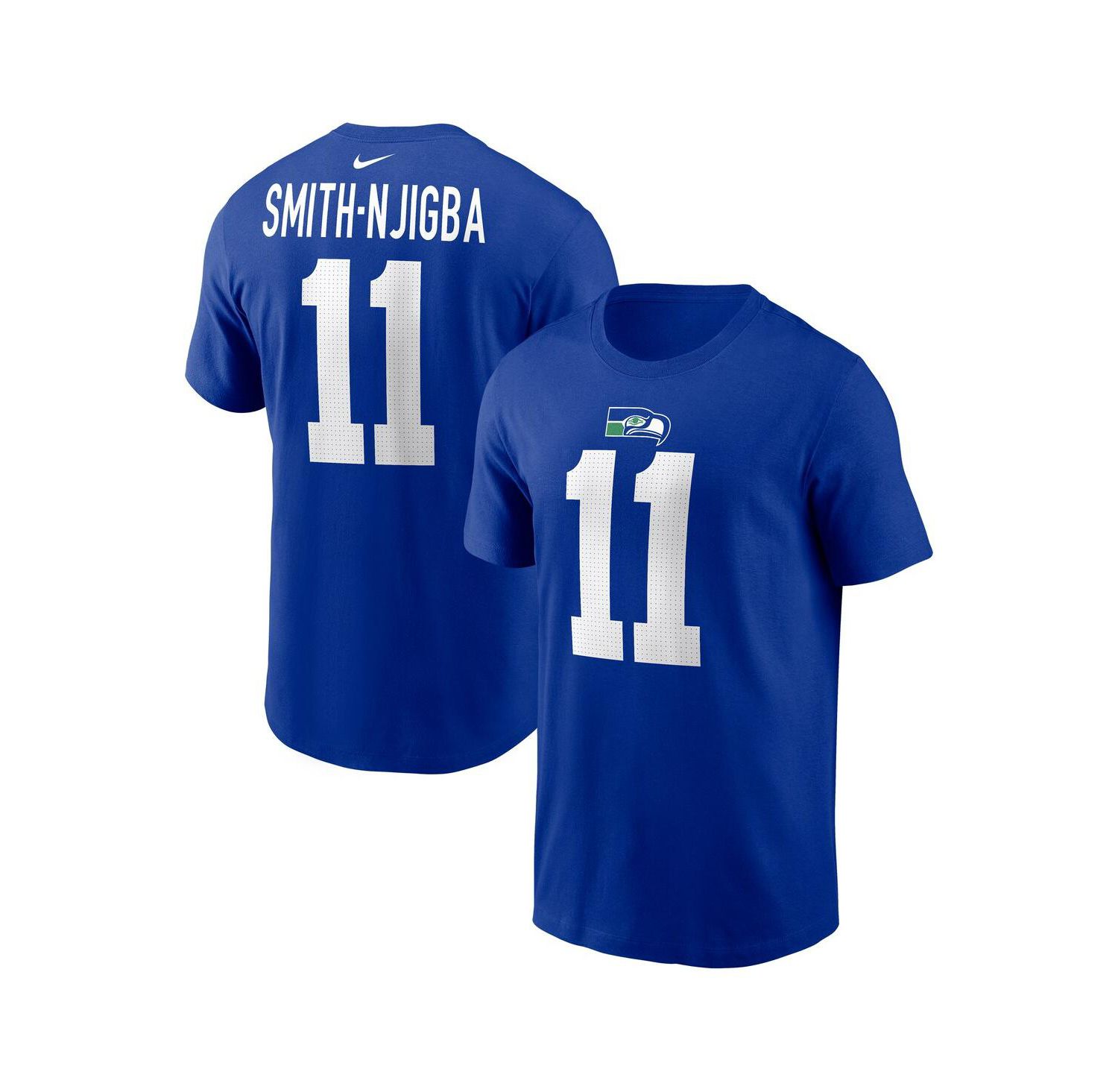 Men's Jaxon Smith-Njigba Royal Seattle Seahawks Player Name & Number T-Shirt