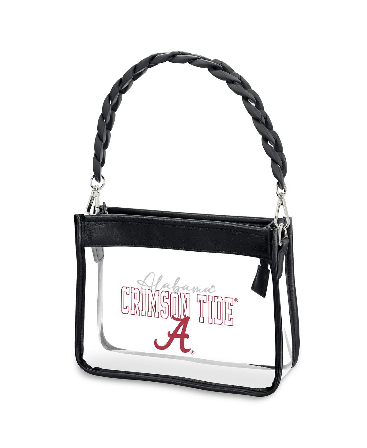 Wear By Erin Andrews Alabama Crimson Tide Plastic Chain Mini Crossbody In Transparent