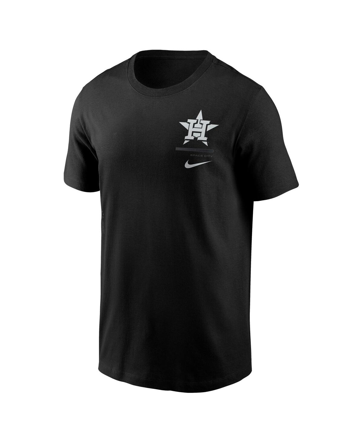Nike Men's Black Houston Astros Bar Loading T-shirt In Black