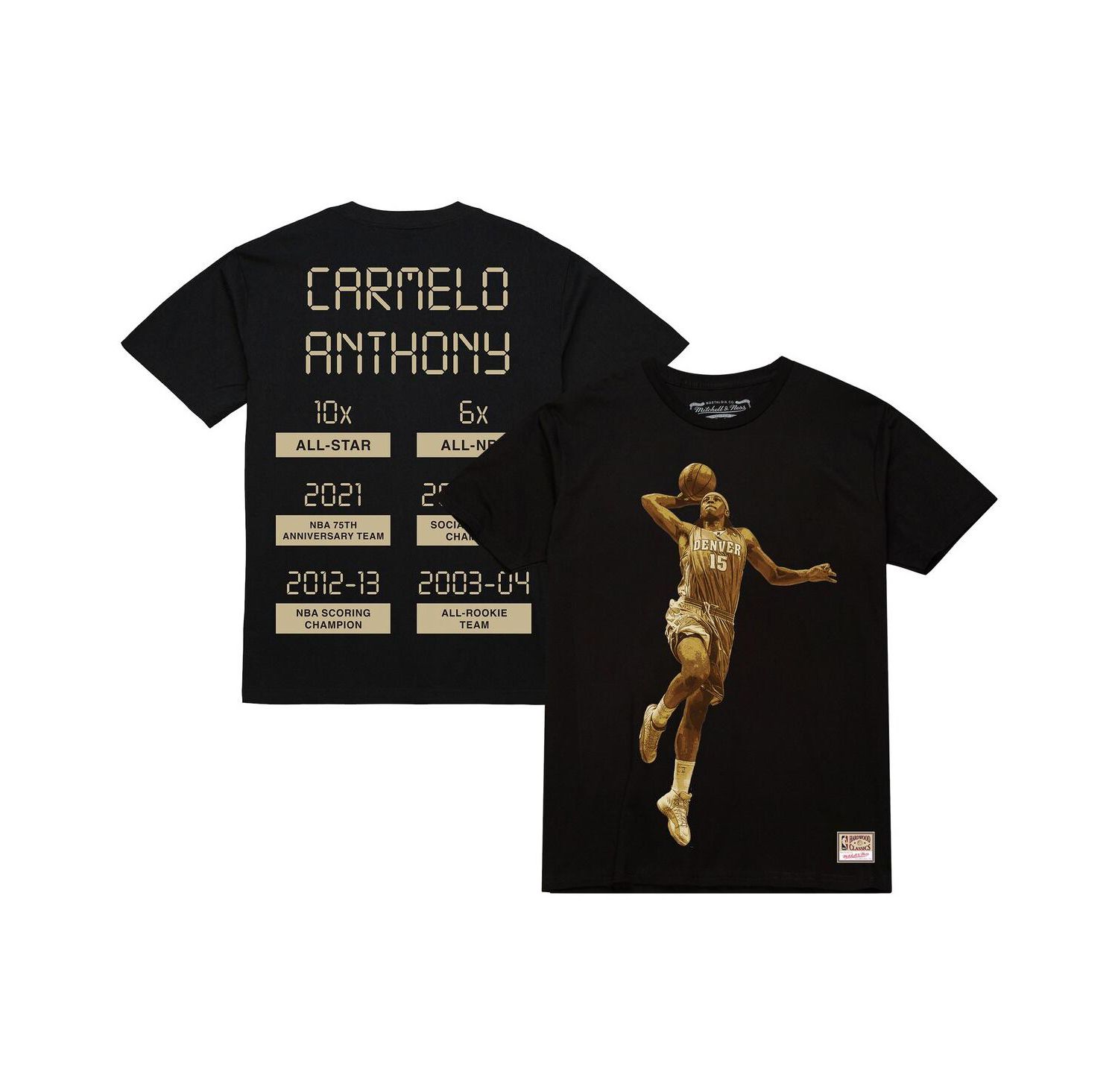 Men's Carmelo Anthony Black Denver Nuggets Ultimate Player T-Shirt