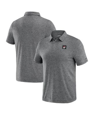J. Palmer - Men's Heather Black Georgia Bulldogs Four Down Polo