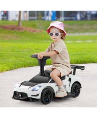 Electric Kids Ride on Push Car Maserati Licensed Foot to Floor Push Car w/Horn