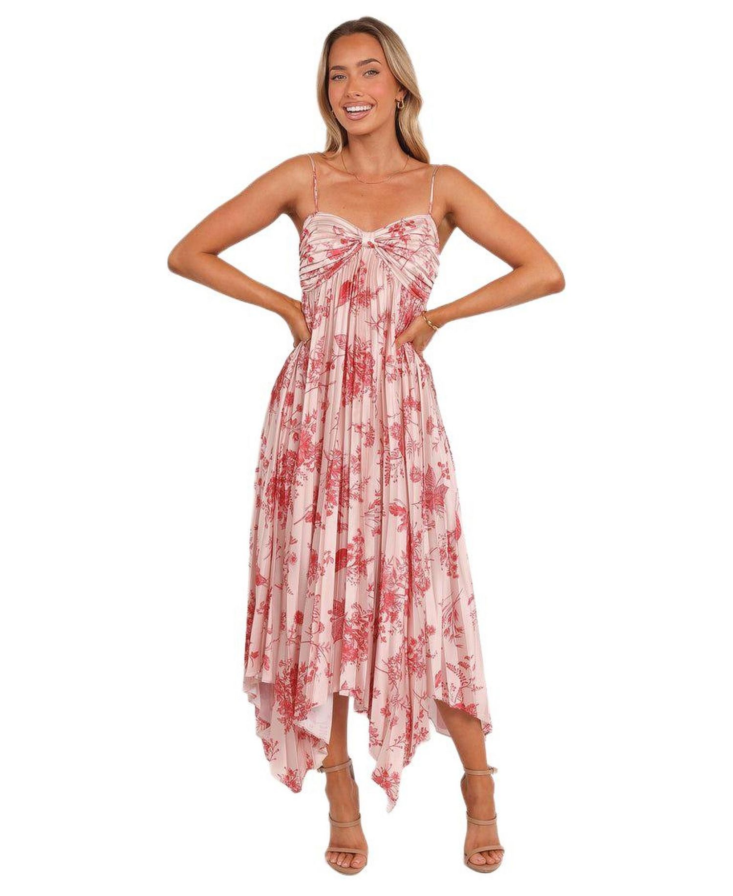 Women's Vikki Dress - Red Floral
