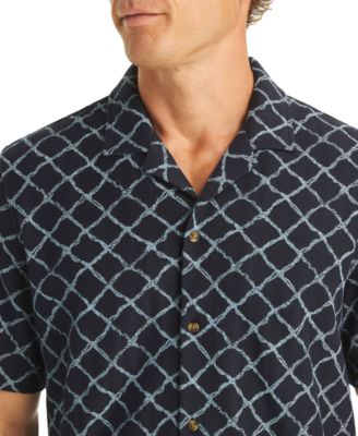 Men's Printed Short-Sleeve Polo Shirt