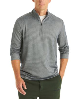 Nautica - Men's Striped Quarter-Zip Sweatshirt