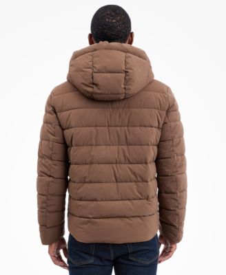 Men's Dressy Hooded Stretch Packable Jacket
