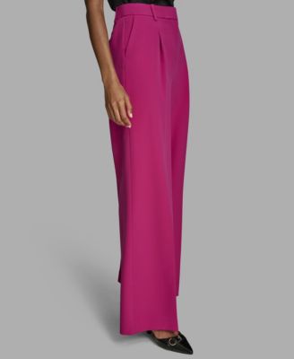 Women's Pleated High Rise Wide Leg Pants