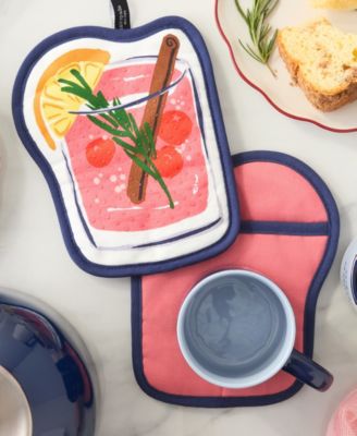 Festive Cocktail 2-Pc. Pot Holder Set