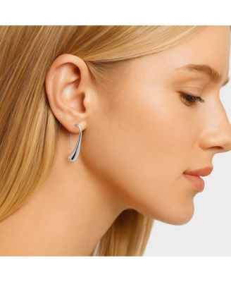 Isabella Eternal Drops Dainty Teardrop Dome Earrings