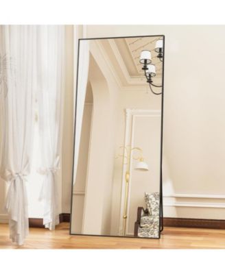 Full Length Mirror 71"x30" Oversized Floor Mirror for Living Room Cloakroom Rect Style