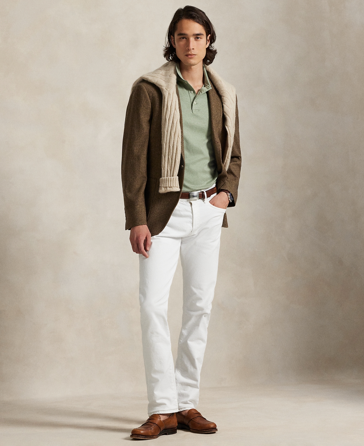 Polo Ralph Lauren Men's Slim-fit Soft Cotton Polo Shirt In Green