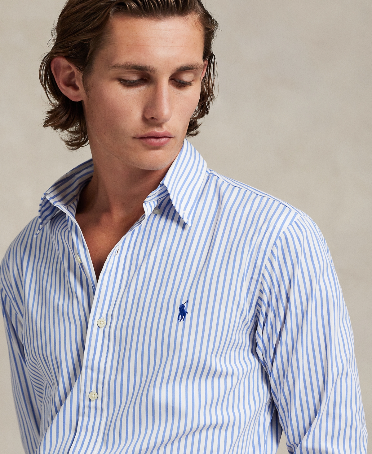 Polo Ralph Lauren Men's Classic-Fit Striped Poplin Shirt