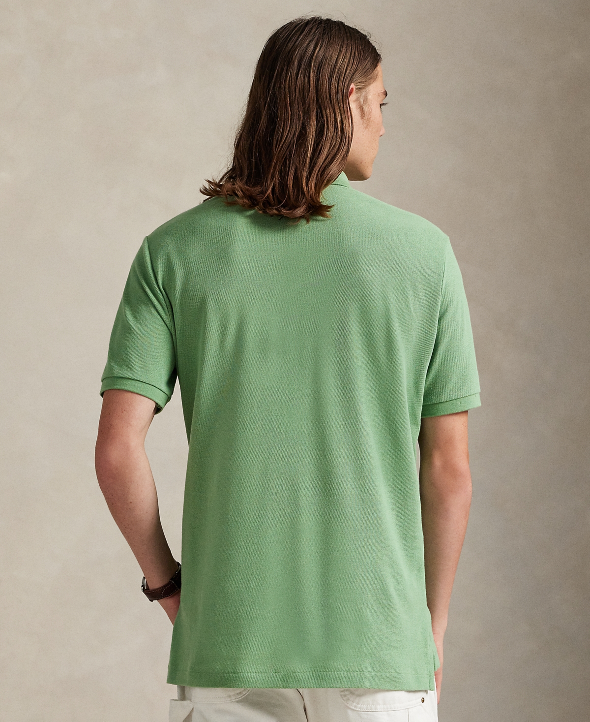 Polo Ralph Lauren Men's Custom Slim Fit Mesh Polo In Green