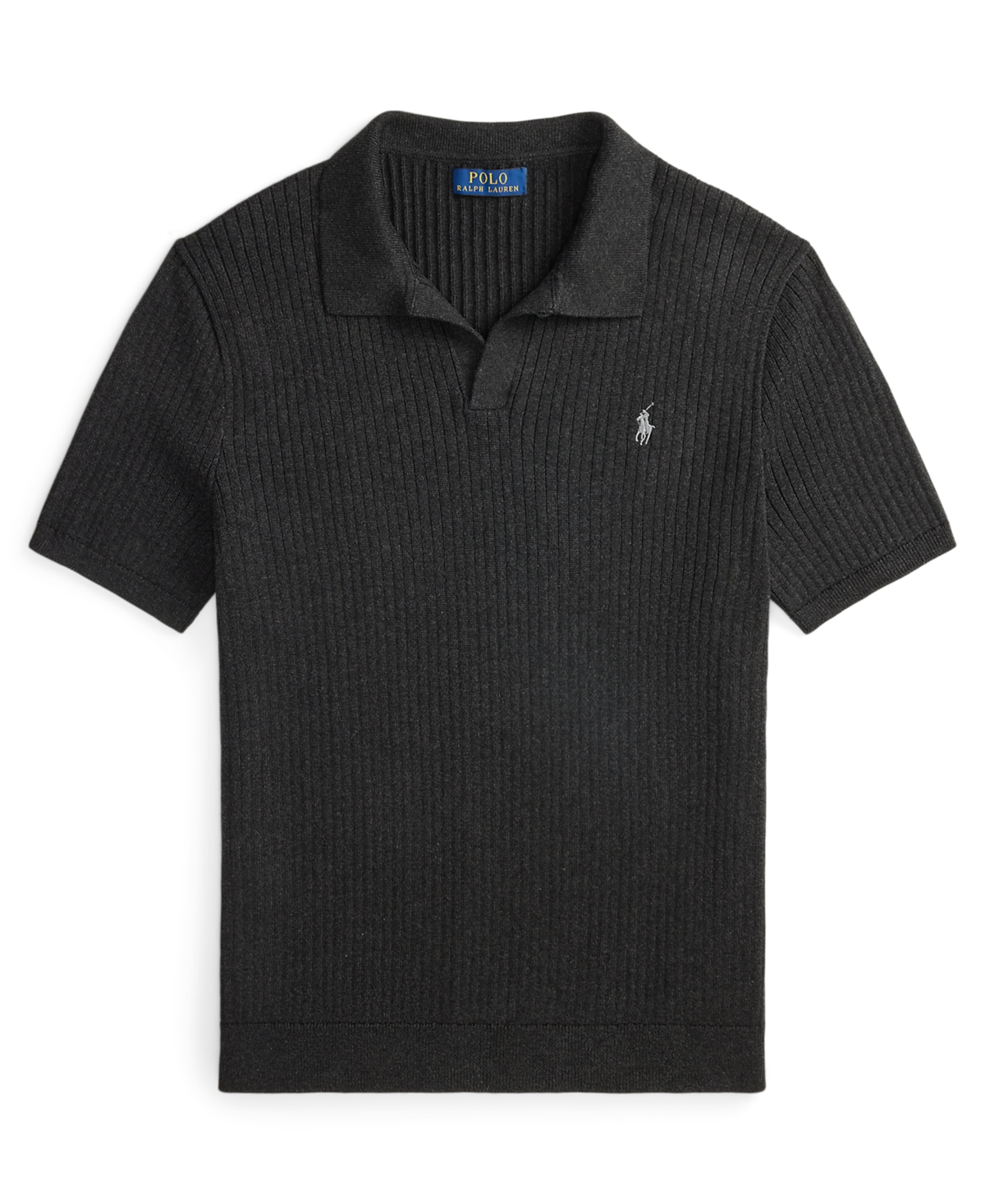 Polo Ralph Lauren Men's Rib-Knit Cotton Johnny Collar Sweater