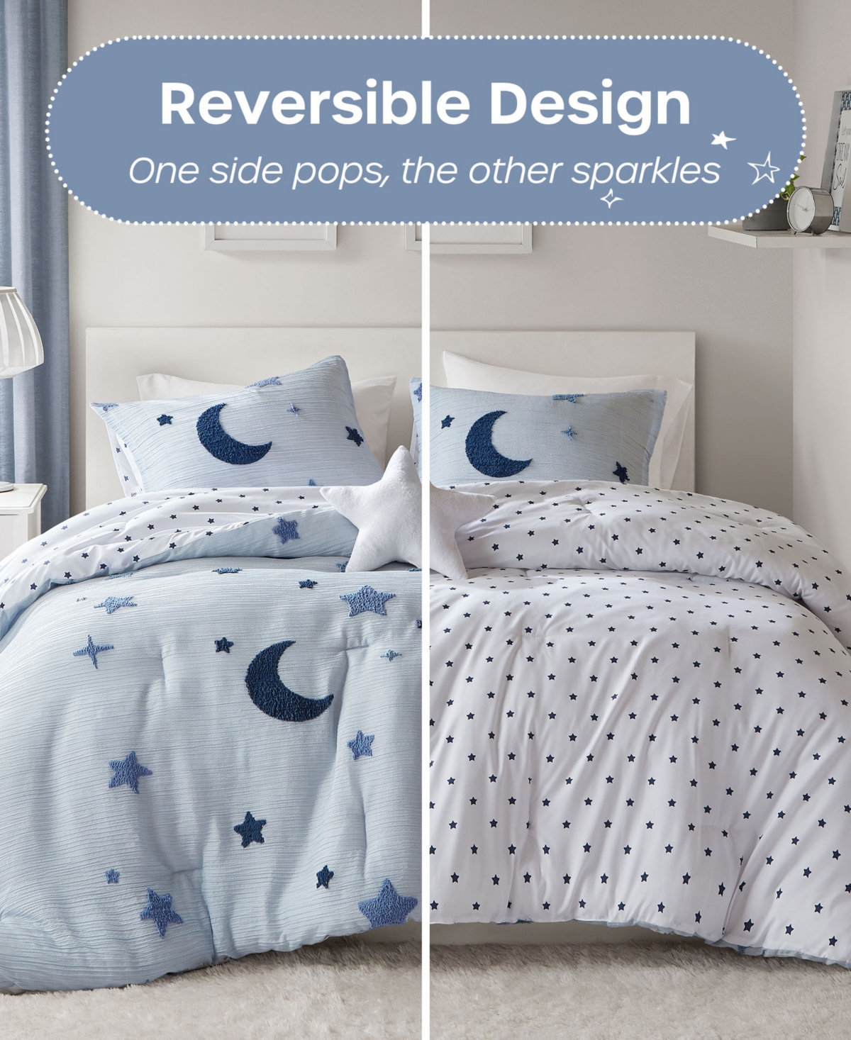 Intelligent Design Cosmos Celestial 4-pc. Comforter Set, Full/queen In Blue